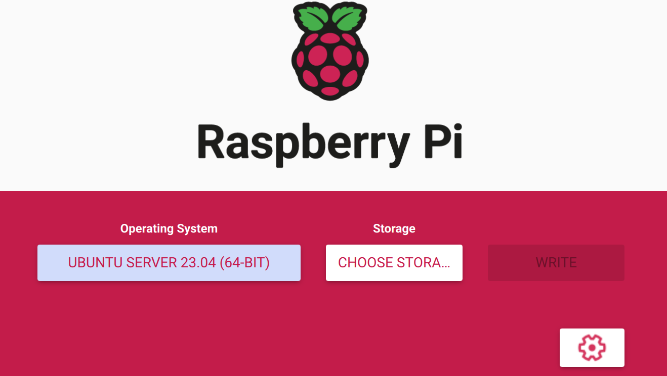 Raspbery Pi Imager OS picker