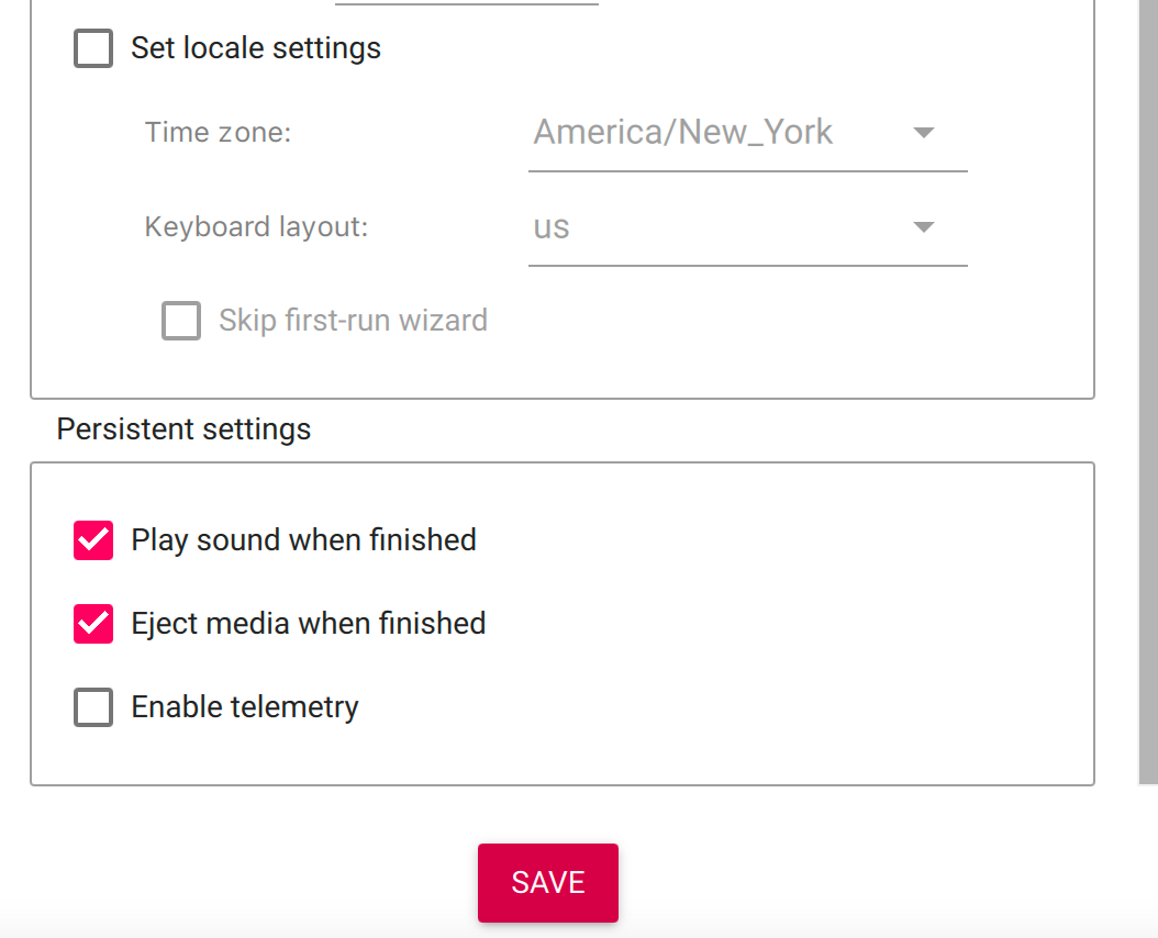 Raspberry Pi Imager settings menu part 2: electric boogaloo